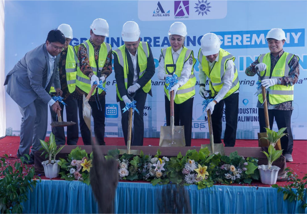 Pembangunan pabrik obat PT Ausilabs Pharma Kendal resmi dimulai untuk mendorong hilirisasi riset farmasi dan kedaulatan ekonomi nasional.