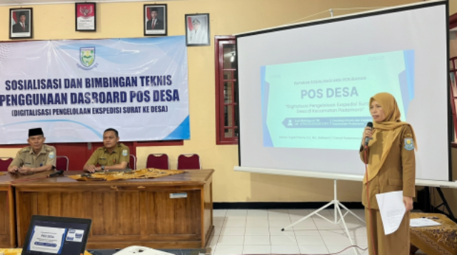 Kecamatan Padamara meluncurkan Dashboard Pos Desa Padamara untuk memangkas waktu pengiriman surat ke desa menjadi kurang dari lima menit secara digital.