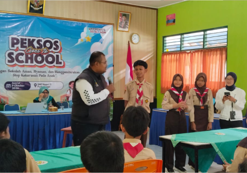 Peksos Goes to School di SMP Negeri 2 Purbalingga untuk mencegah perundungan serta menciptakan lingkungan sekolah aman ramah anak.
