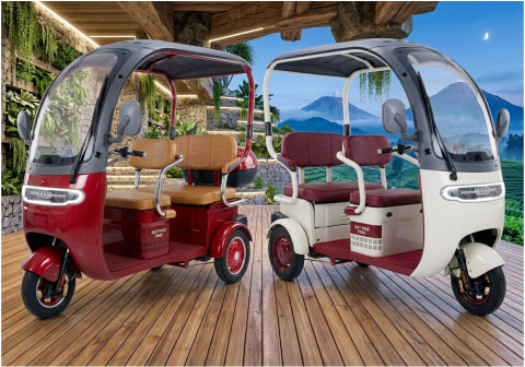 Sepeda listrik beroda tiga varian New Balis memberikan kemudahan mobilitas yang aman, stabil, serta sangat terjangkau bagi konsumen.