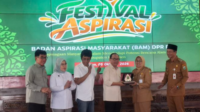 Angota DPR RI Taufiq R Abdullah dalam Festival Aspirasi DPR RI bertema kesiapsiagaan masyarakat dalam menghadapi potensi bencana alam di Kabupaten Kebumen, Senin 5 Oktober 2026.