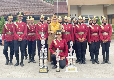 Tim Paspenda SMPN 2 Purbalingga sukses meraih Juara 1, Varfor Terbaik, dan Piala Bergilir dalam ajang LKBB Bupati Cup 2026