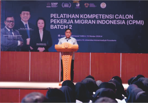 MRC UMP meluncurkan pelatihan calon pekerja migran Batch 2 dengan 450 peserta, mengusung visi berangkat kompeten, bekerja sambil kuliah, pulang menjadi sarjana dan pengusaha.